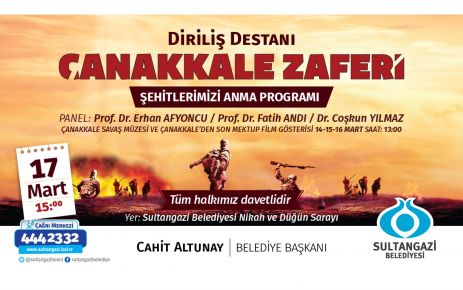 Sultangazi Belediyesi, Çanakkale Zaferi’nin 101. Yıldönümünde çeşitli etkinlikler düzenledi.