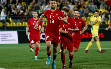 A Milliler rakibi Litvanya karşısında sahadan 6-0 galip ayrıldı..