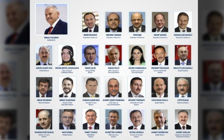 Başbakan Binali Yıldırım, yeni Bakanlar Kurulunu açıkladı.