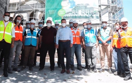Karadeniz Mahallesi Yunus Emre Camii’nin tamamlanması için Gaziosmanpaşa Belediyesi çalışma