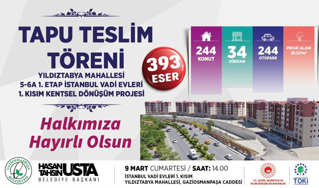 Gaziosmanpaşa Belediye Başkanı Hasan Tahsin Usta "Gaziosmanpaşa Kentsel Dönüşümle depreme