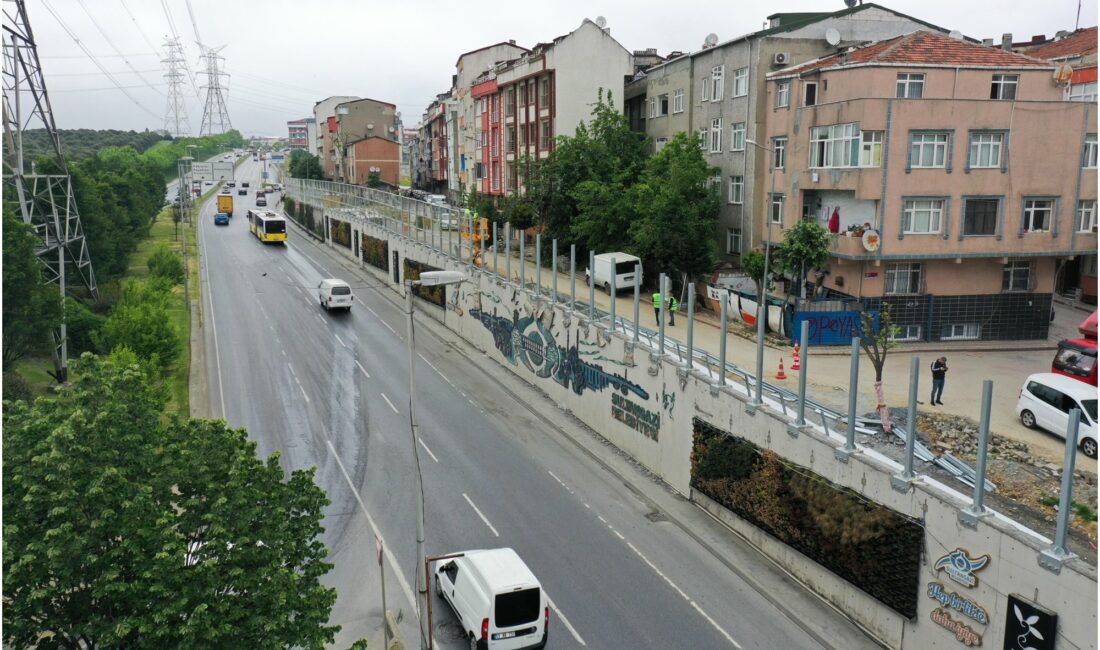 Sultangazi Belediyesi, araç sirkülasyonunun yoğun olduğu Atatürk Bulvarı’nda başladığı gürültü