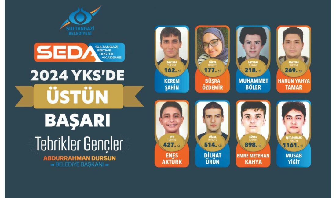 SEDA’lı 314 öğrenci YSK'de ilk 50 bine girmeyi başardı. 