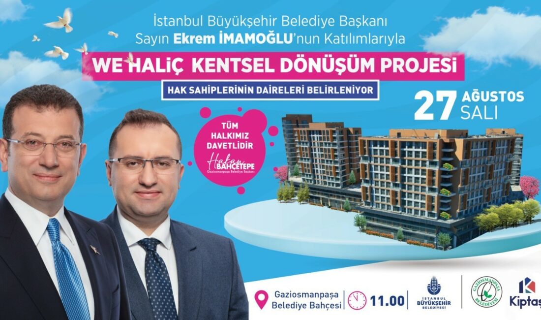Gaziosmanpaşa’da yapımı gerçekleştirilen We Haliç kentsel dönüşüm projesi hak sahipleri