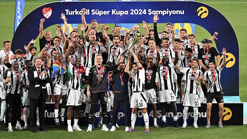 Ziraat Türkiye Kupası sahibi Beşiktaş, Turkcell Süper Kupa maçında Trendyol