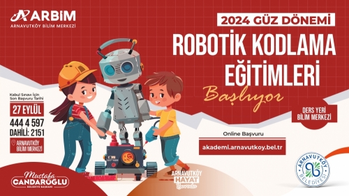 Arnavutköy'de Robotik Kodlama Kursu düzenlendi.