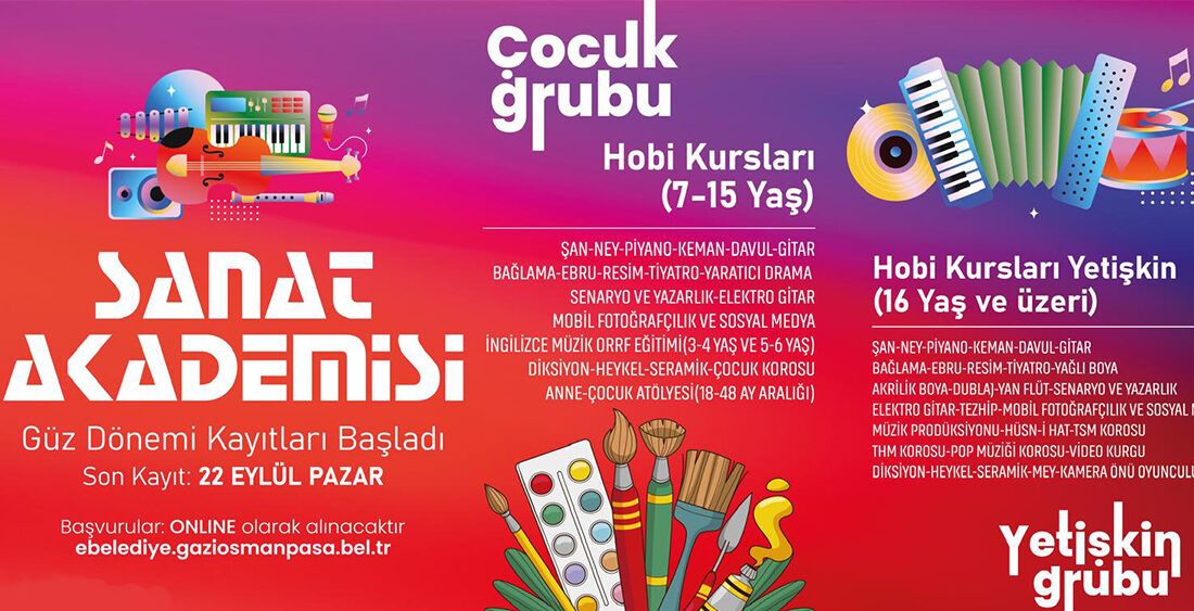 Gaziosmanpaşa Belediyesi Sanat Akademisi, yeni döneme kapılarını açması nedeniyle sanatseverler