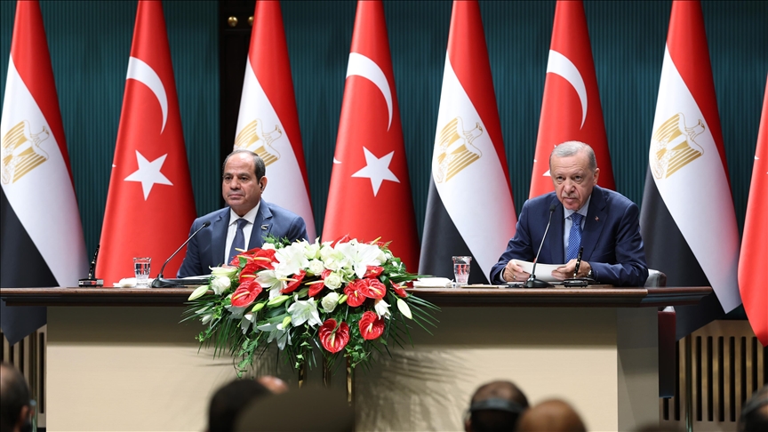 Cumhurbaşkanı Recep Tayyip Erdoğan, "Türkiye ve Mısır, Filistin meselesinde ortak
