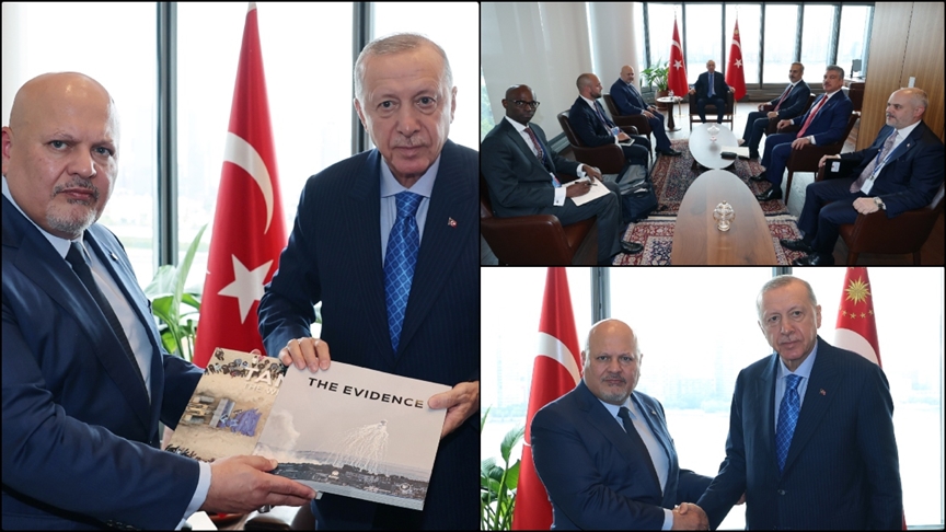 Cumhurbaşkanı Recep Tayyip Erdoğan, ​Uluslararası Ceza Mahkemesi Başsavcısı Karim Khan'a,