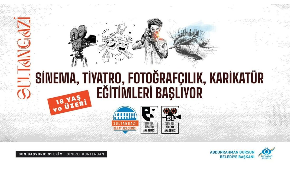 Sultangazi Belediyesi, sanatla iç içe olmak isteyen gençler için hayata