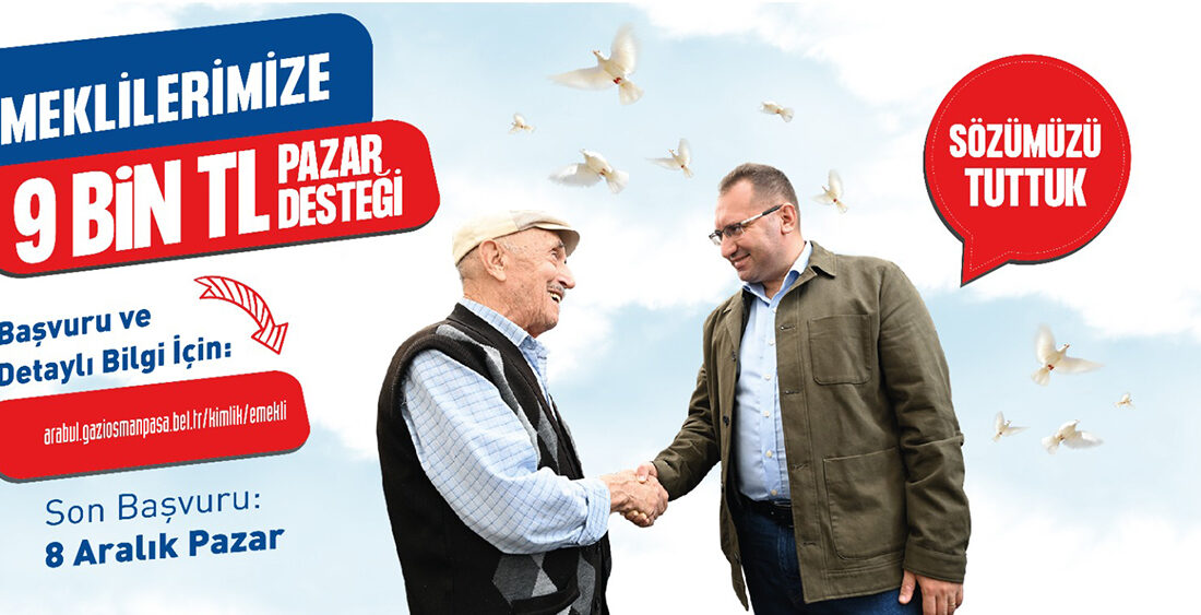 Gaziosmanpaşa Belediye Başkanı Hakan Bahçetepe’nin seçim vaatlerinden olan “Emeklilere Pazar