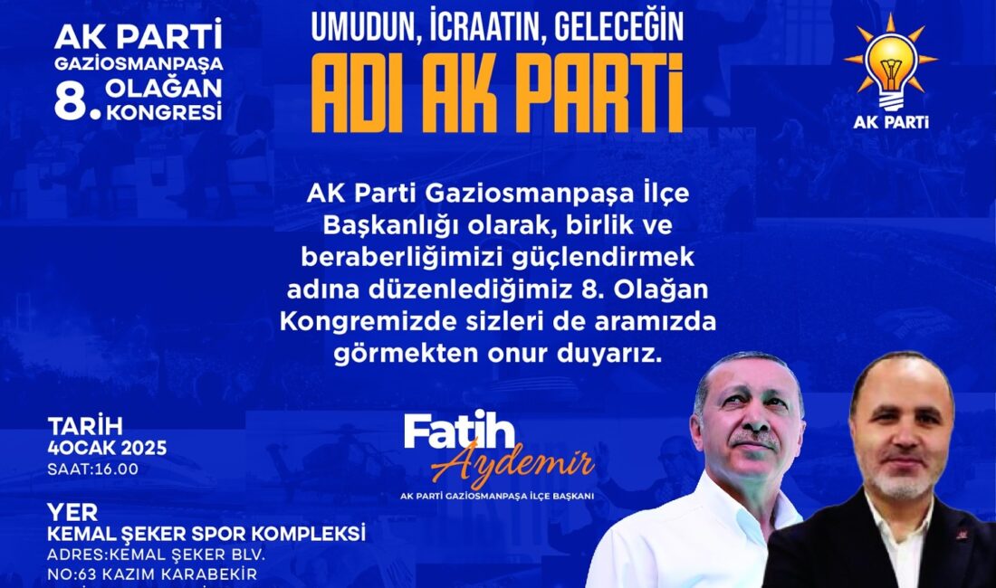 AK Parti Gaziosmanpaşa ilçe başkanı ve başkan adayı Fatih Aydemir