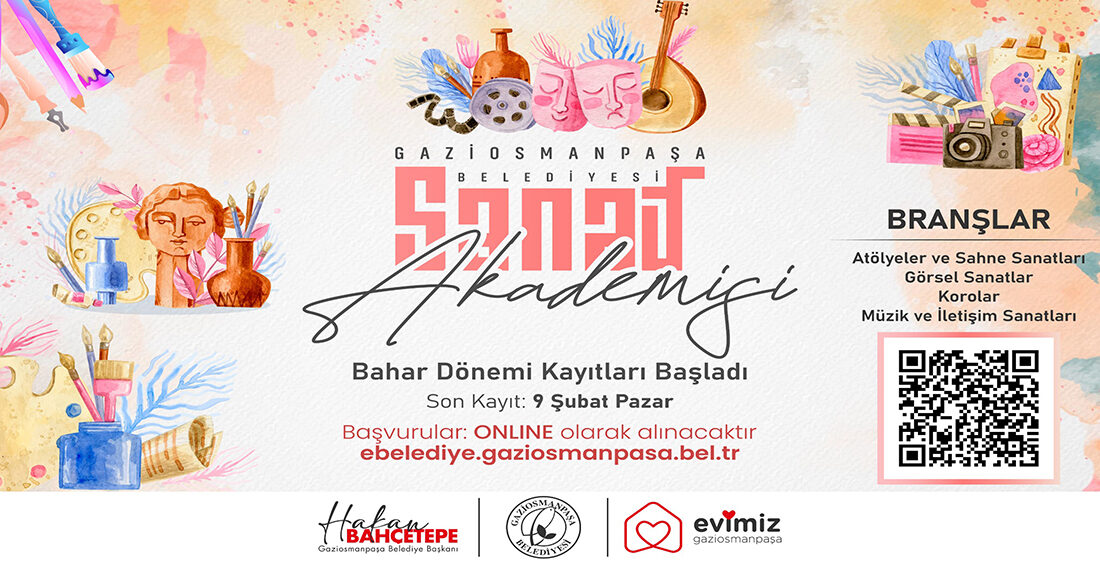 Gaziosmanpaşa Belediyesi Sanat Akademisi’nde bahar dönemi kayıtları başladı. 