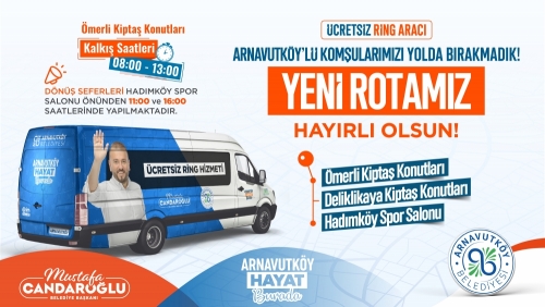 Mevcut dört güzergaha ek olarak, Ömerli Kiptaş Konutları, Deliklikaya Kiptaş