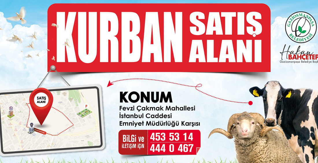 Gaziosmanpaşa Belediyesi, güvenlikten hijyene, ulaşımın tüm detaylarının düşünüldüğü kurban satış