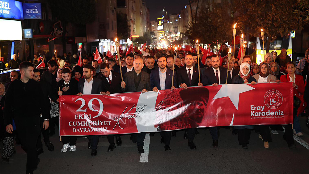 29 Ekim Cumhuriyet Bayramı, Gaziosmanpaşa’da düzenlenen fener alayı ve konserlerle