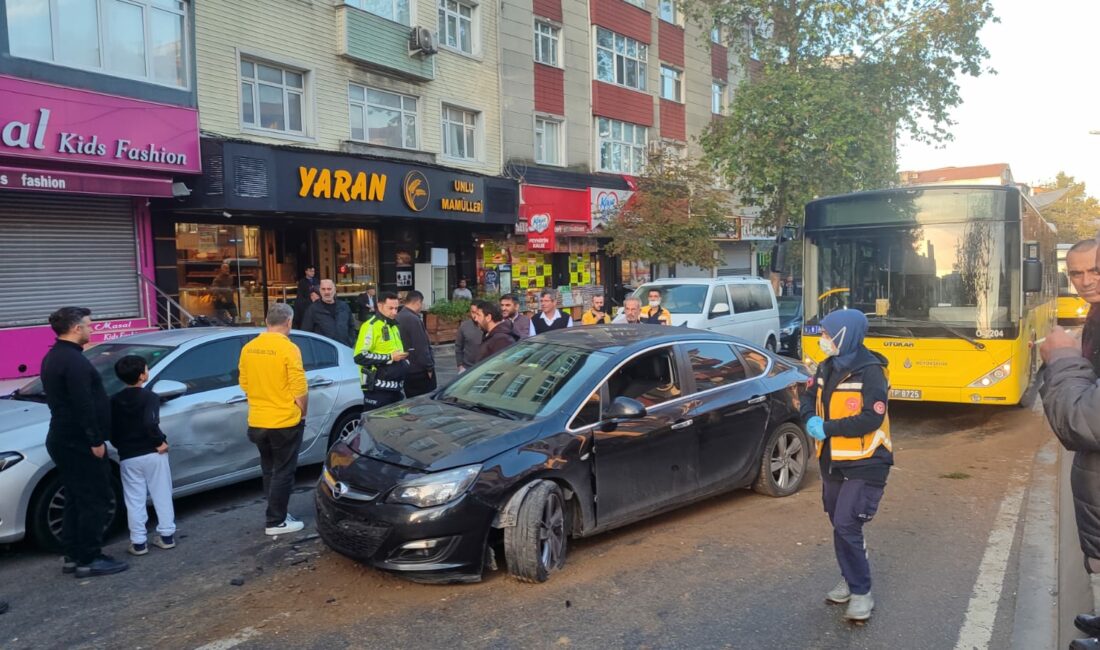 Gaziosmanpaşa Kazım Karabekir Mahallesi İmam Hatip Bulvarında maddi hasarlı trafik