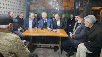 Başkanlar Karadeniz ve Ergüneş, şehit yakınları, gaziler ve aileleriyle Mevlana'da