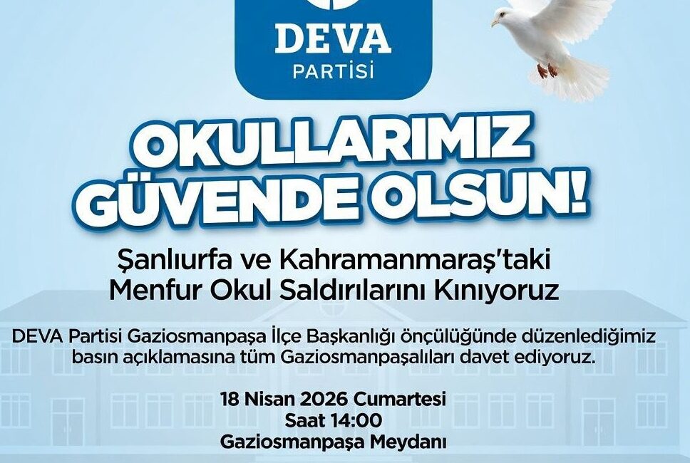 Siyasi partiler Cumartesi günü Gaziosmanpaşa Meydanı’nda basın açıklaması gerçekleştirecek.