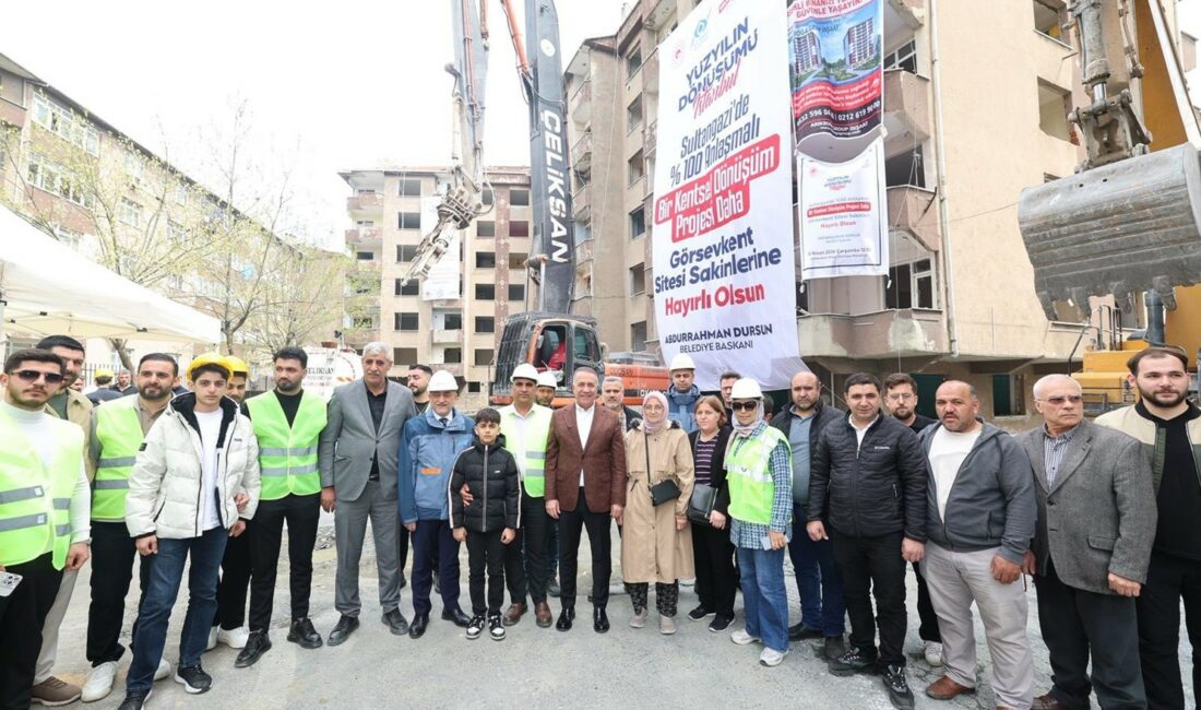 Kentsel dönüşüm için yoğun bir çalışma yürüten Sultangazi Belediyesi, ilçede