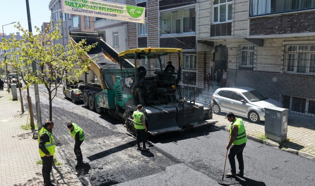 Sultangazi Belediyesi, ilçe genelinde ulaşım konforunu artırmak amacıyla asfalt çalışmalarını