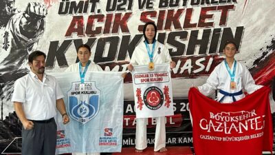 Sultangazi Belediyesi Spor Kulübü, 10 sporcusuyla katıldığı Kyokushin Türkiye Şampiyonası’ndan