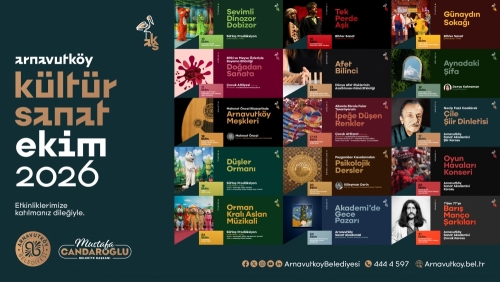 Arnavutköy’de Ekim Ayı Kültür ve Sanatla Renkleniyor Arnavutköy’de kültür ve sanat etkinliklerimizi ekim ayında da aralıksız sürdürüyoruz.